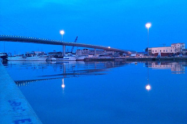 Abruzzo, Pescara Sea Bridge and Port