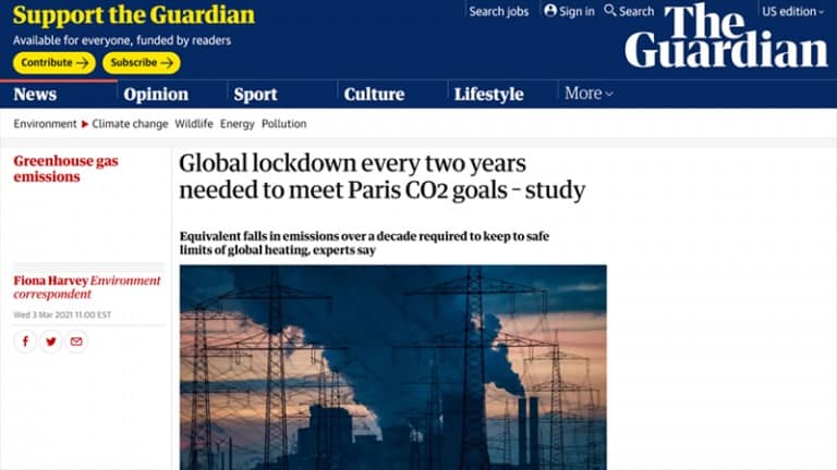 Guardian Wants Global Lockdown Every Two Years