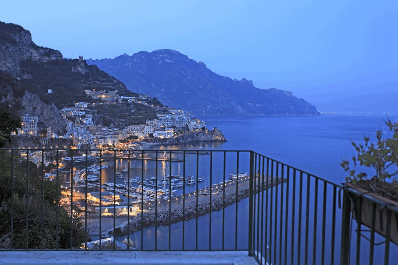 Hotel Il Nido Amalfi view from a balcony