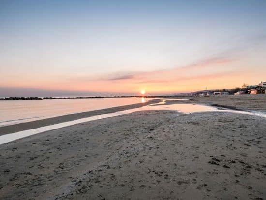 Sunset on Pescara Beach