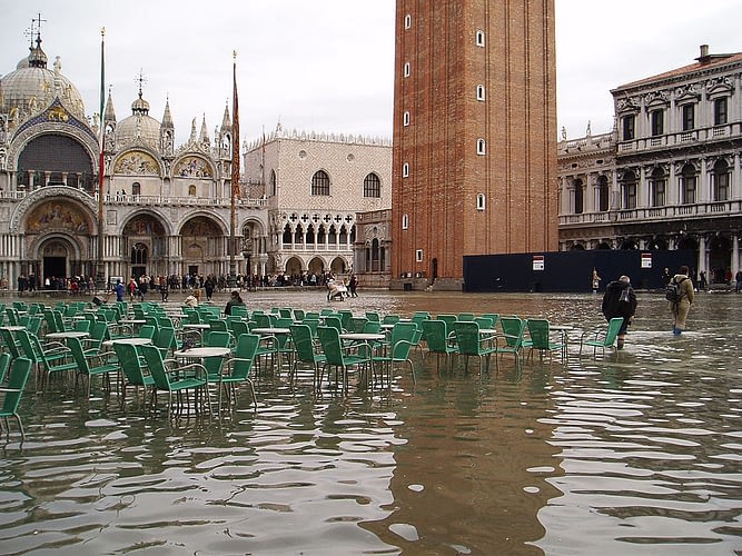 Venice, Saint Mark Square high water