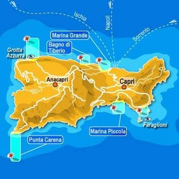 Island of Capri map