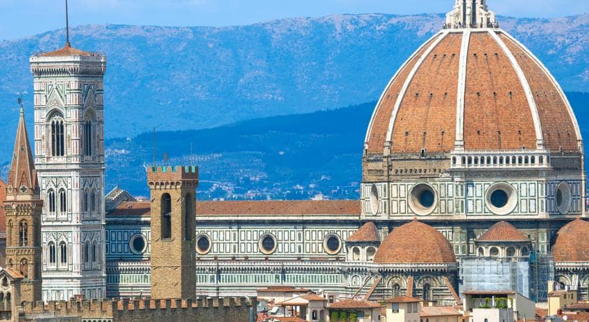 Florence - The Cathedral, dominated by Brunelleschi's Cupola and Giotto's Belltower