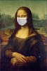Monna Lisa with Coronavirus Mask