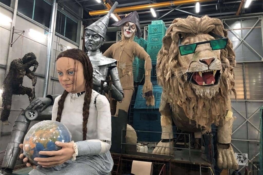 Viareggio Carnival 2020 - Greta Thunberg Float Unfinished