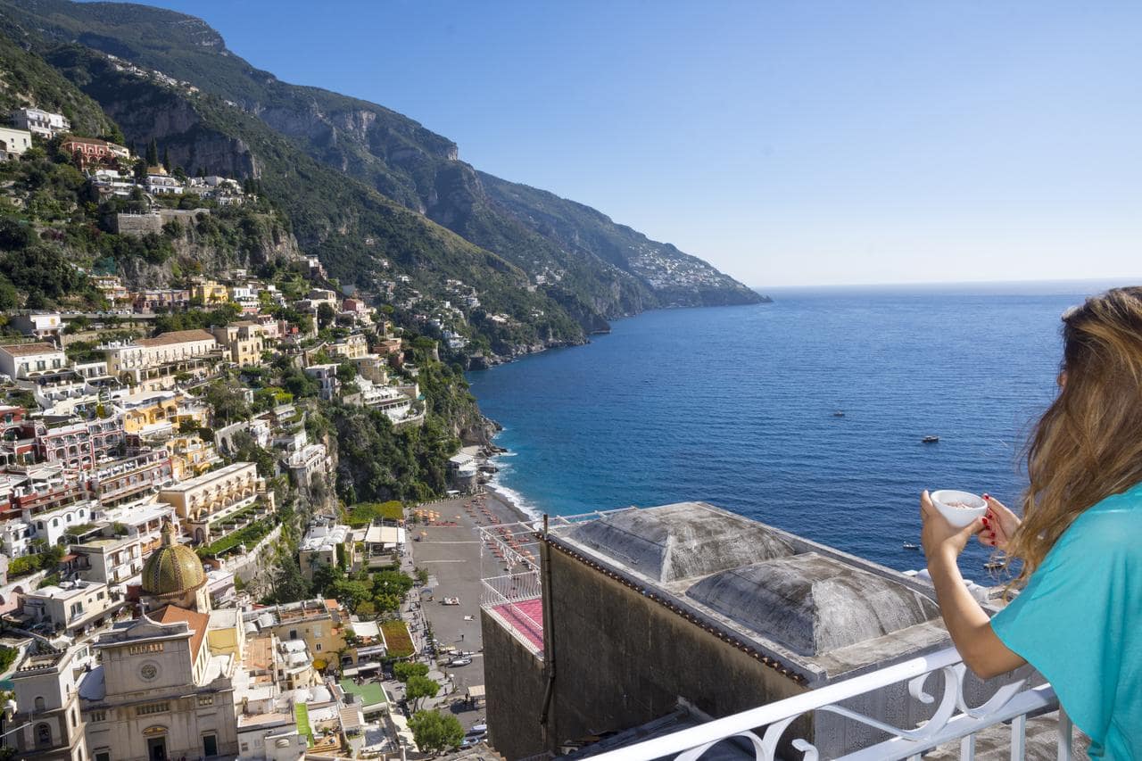 Hotel Reginella in Positano - view from balcony