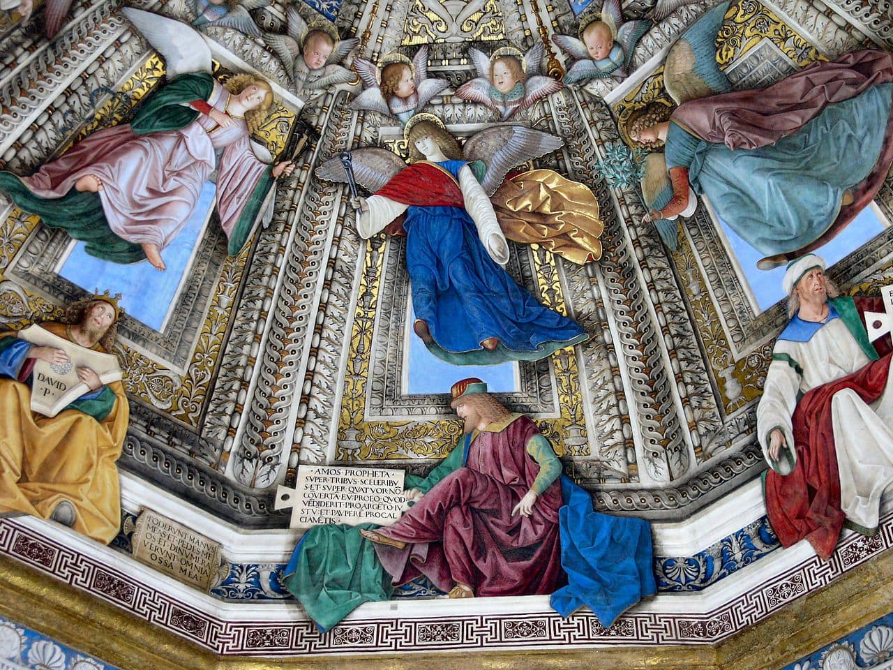 Loreto Sanctuary Dome's Fresco by Melozzo da Forlì