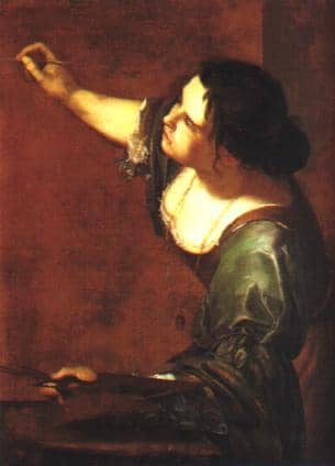 Italian female painter Artemisia Gentileschi