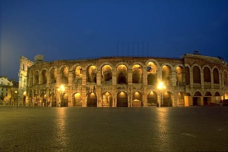 Arena of Verona by night
