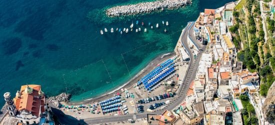 Amalfi view from a clifftop
