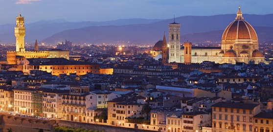 View of Florence, birthplace of the Italian language
