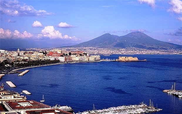 Gulf of Naples with Mount Vesuvius