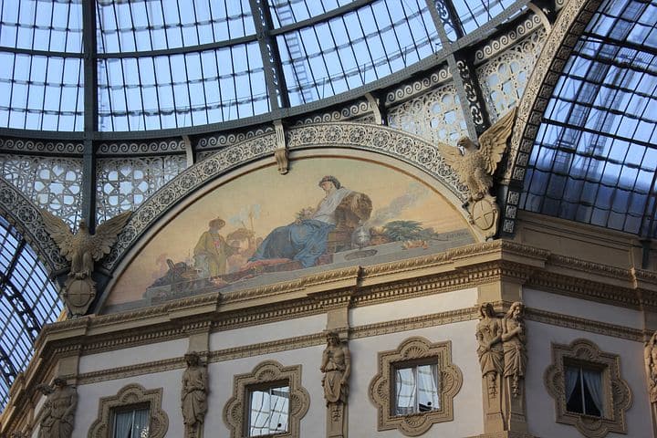 Milan - Fresco in the Vittorio Emanuele Gallery