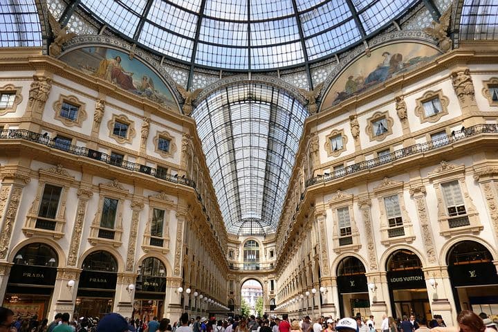 Milan - Galleria Vittorio Emanuele, named after the King of Italy after unification of the country