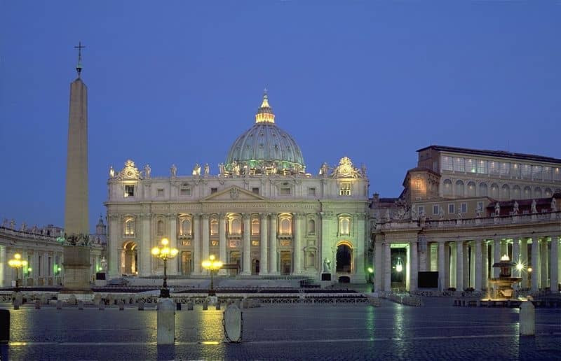 Rome - St Peter's Basilica in early morning